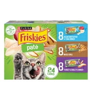 Purina Friskies Classic Pate Variety Pack Wet Cat Food, 5.5 oz Cans, 24 Pack